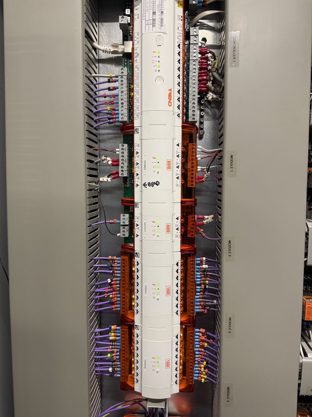 BMS control panel wiring